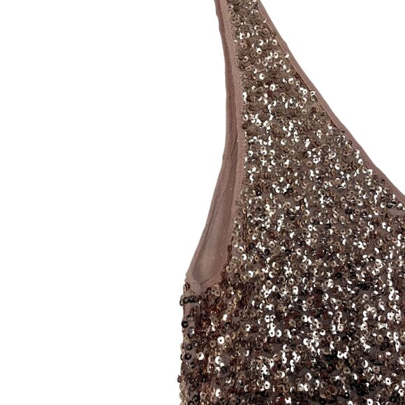 ✨ INC International Concepts Gold Sequin Dress – Size Medium ✨ - Picture 4 of 11